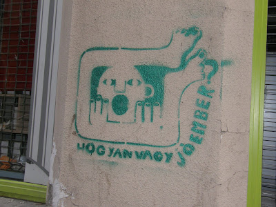 graffiti, stencil, stencilezés, street art,  Erzsébetváros, Dohány utca, VII. kerület, zsidónegyed, Budapest, Hungary 