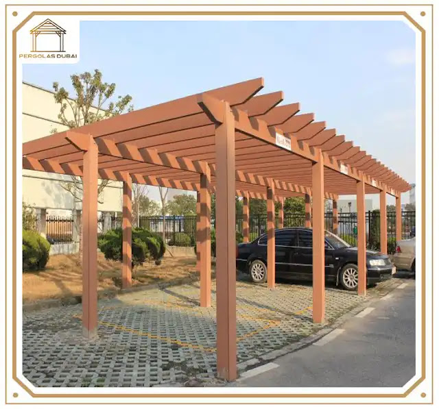 WPC Composite Wood Pergola in Dubai UAE