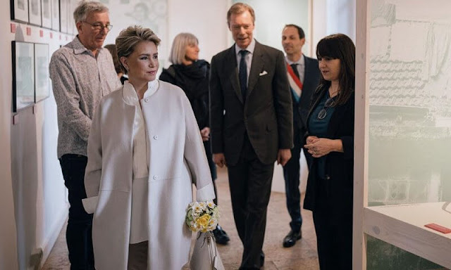 Grand Duke Henri and Grand Duchess Maria Teresa of Luxembourg attended the opening of the exhibition Moving Lusitalia