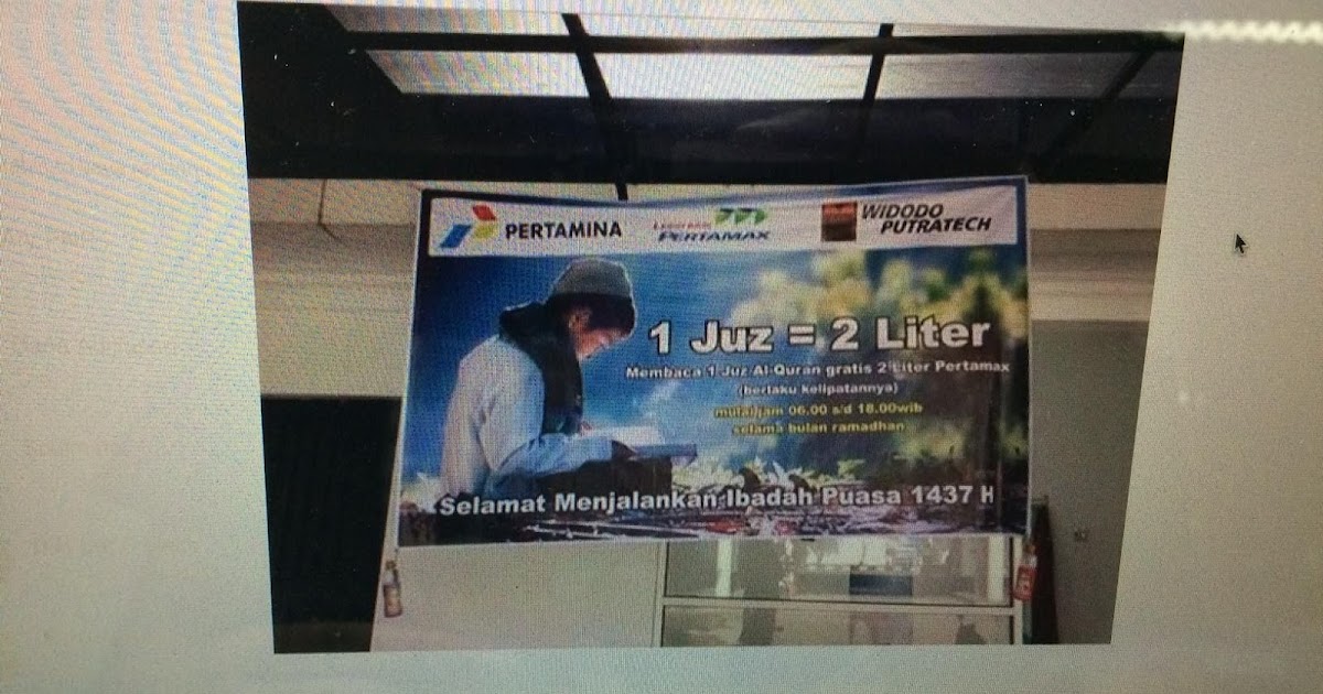 Selama Ramadhan 2016 Ngaji 1 Juz Gratis 2 Liter Pertamax 