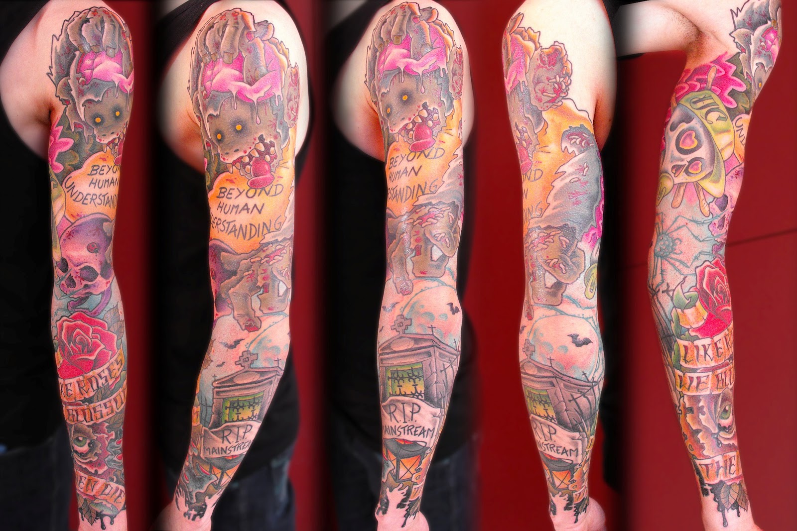 sleeve of tattoos