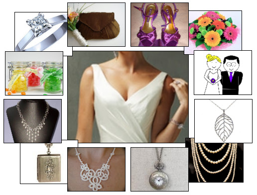 All images except for ring dress flowers and cartoon us from Etsy