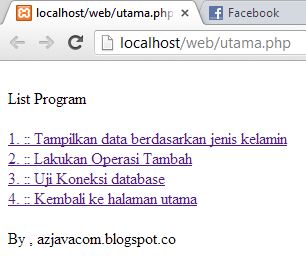 Contoh CRUD web pada php 2013  Share Top Information