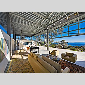 Alicia Hanson Design Blog: My Dream House | Alicia Hanson - He has since built another smiliar house in Santa Barbara. I want to build  something similar someday with large roll up glass garage doors.