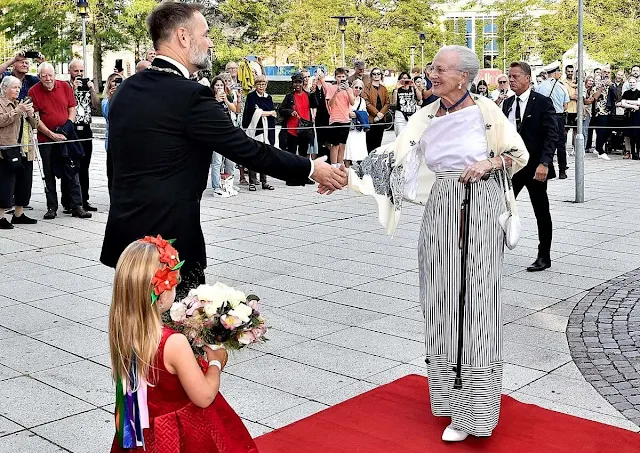 Queen Margrethe of Denmark attended the opening gala of 2023 Aarhus Festival