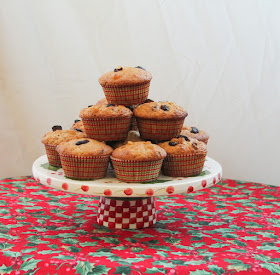 Food Lust People Love: Candied fruit Christmas muffins are made with a sweet, but not too sweet, vanilla crumb, filled with a mix of chewy fruit. They smell wonderful while they bake, filling the house with the sweet scent of Christmas. Perfect for a holiday breakfast or snack time with a hot cup of tea.
