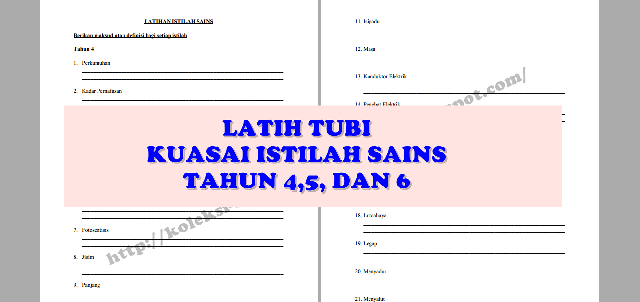 Koleksi Bahan Bantu Belajar (BBM): DOWNLOAD  LATIH TUBI 