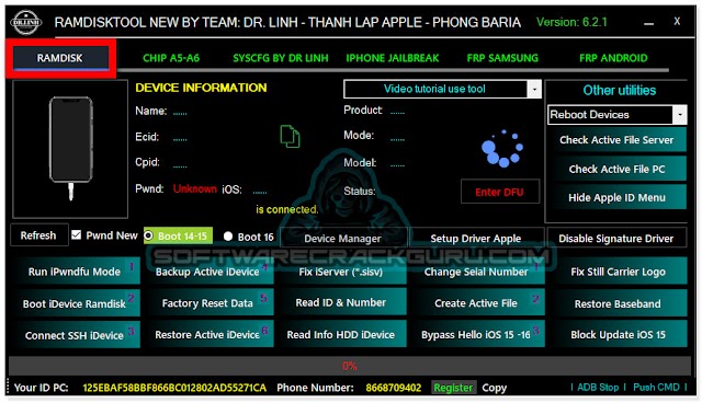 iPhone and Android Team DR.LINH - Thanh Apple - Phong Baria Version 6.2.1 [Multi-Tool]