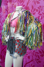 Harley Quinn caution tape jacket Birds of Prey