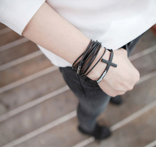 Korean Multi Strand Leather Bracelet