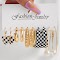 5Pairs/Set Elegant Female Balck White Checkerboard Geometric Earrings Women New Jewelry