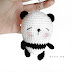 FREE PATTERN : AMIGURUMI PANDA KEYCHAIN