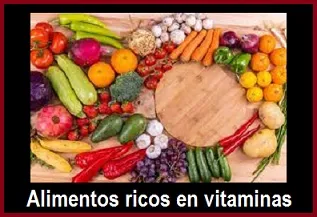 Alimentos ricos en vitaminas