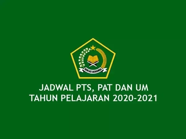 Jadwal PTS Kelas 1, Kelas 2, Kelas 3, Kelas 4, Kelas 5 dan PAT Kelas 6 Semester Genap Tahun Pelajaran 2020-2021