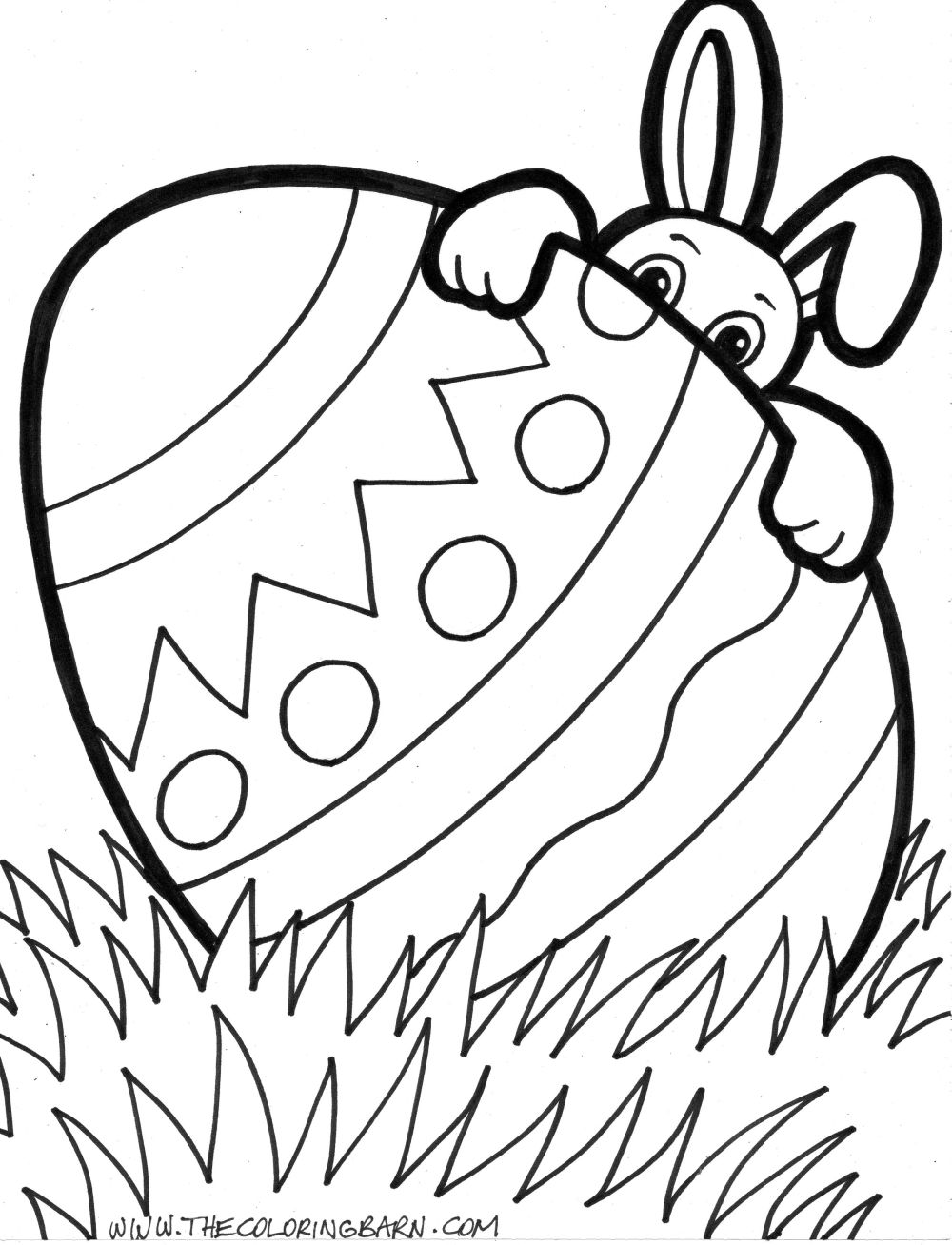 Download Easter bunny pictures to color