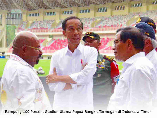 Rampung 100 Persen, Stadion Utama Papua Bangkit Termegah di Indonesia Timur