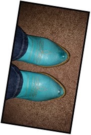 Turquoise Boots