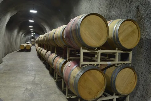 Maxville's wine cave has 2,000 barrel capacity. Photo courtesy of the winery