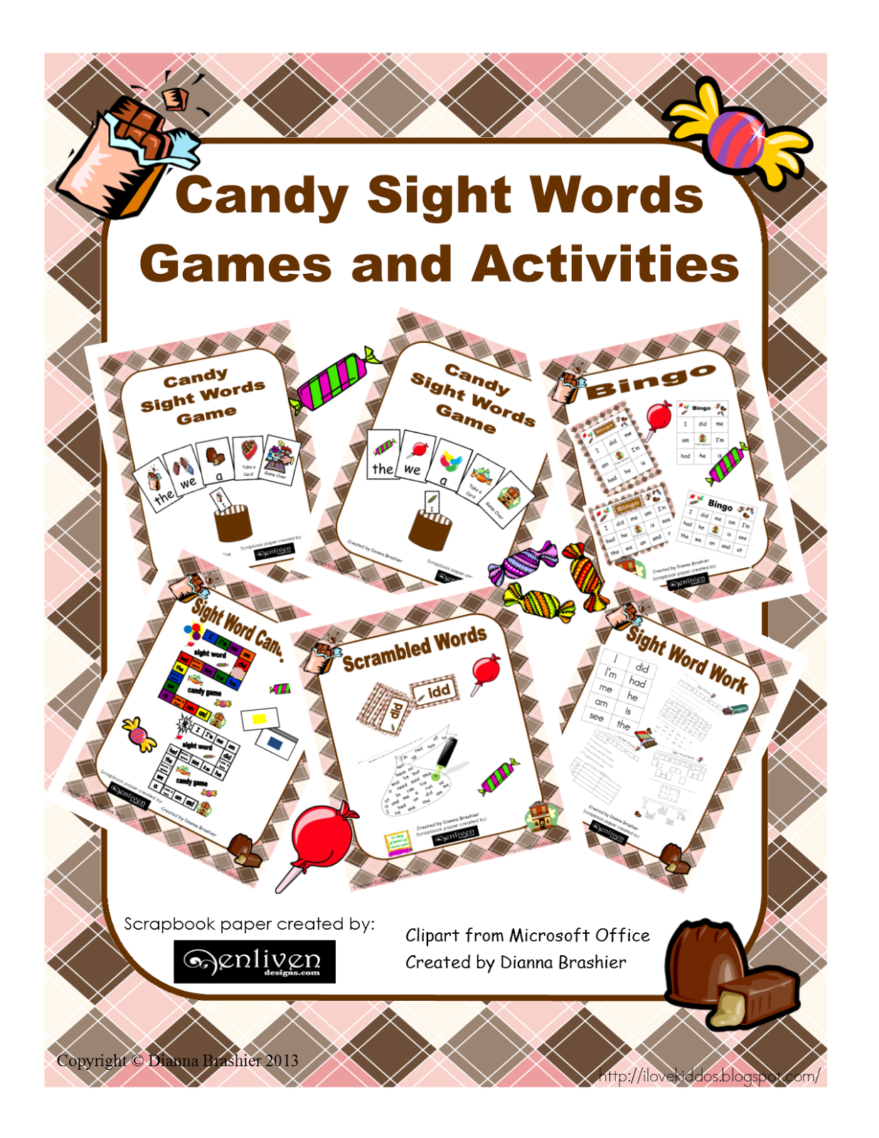 http://www.teacherspayteachers.com/Product/Candy-Sight-Word-Activities-1047266