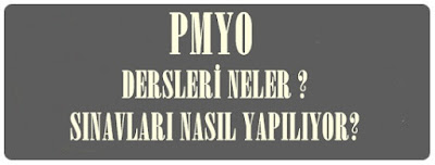 pmyo sınavları neler dersleri neler