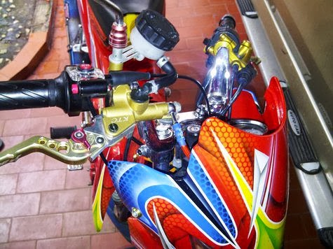 MODIFICATION SUZUKI SATRIA FU FULL AIRBRUSH