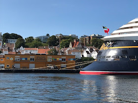 Cruise ship docked in Stavanger