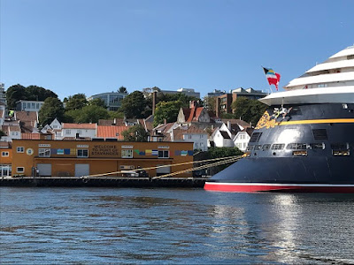 Cruise ship docked in Norway