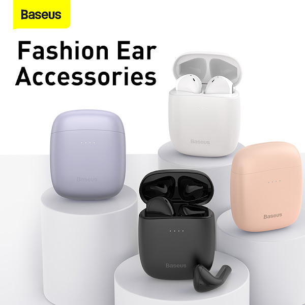 Tai nghe không dây W04 Baseus Encok True Wireless Earphones (TWS, Wireless charger, Earbuds Mini, New Model 2022)