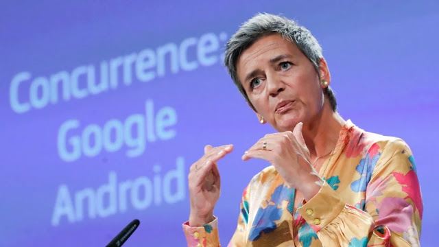 Google fined record US$5 billion by EU