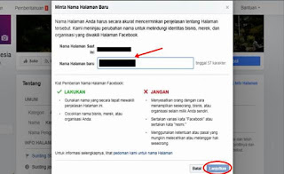 Tutorial Mengganti Nama Halaman Fanpage Facebook