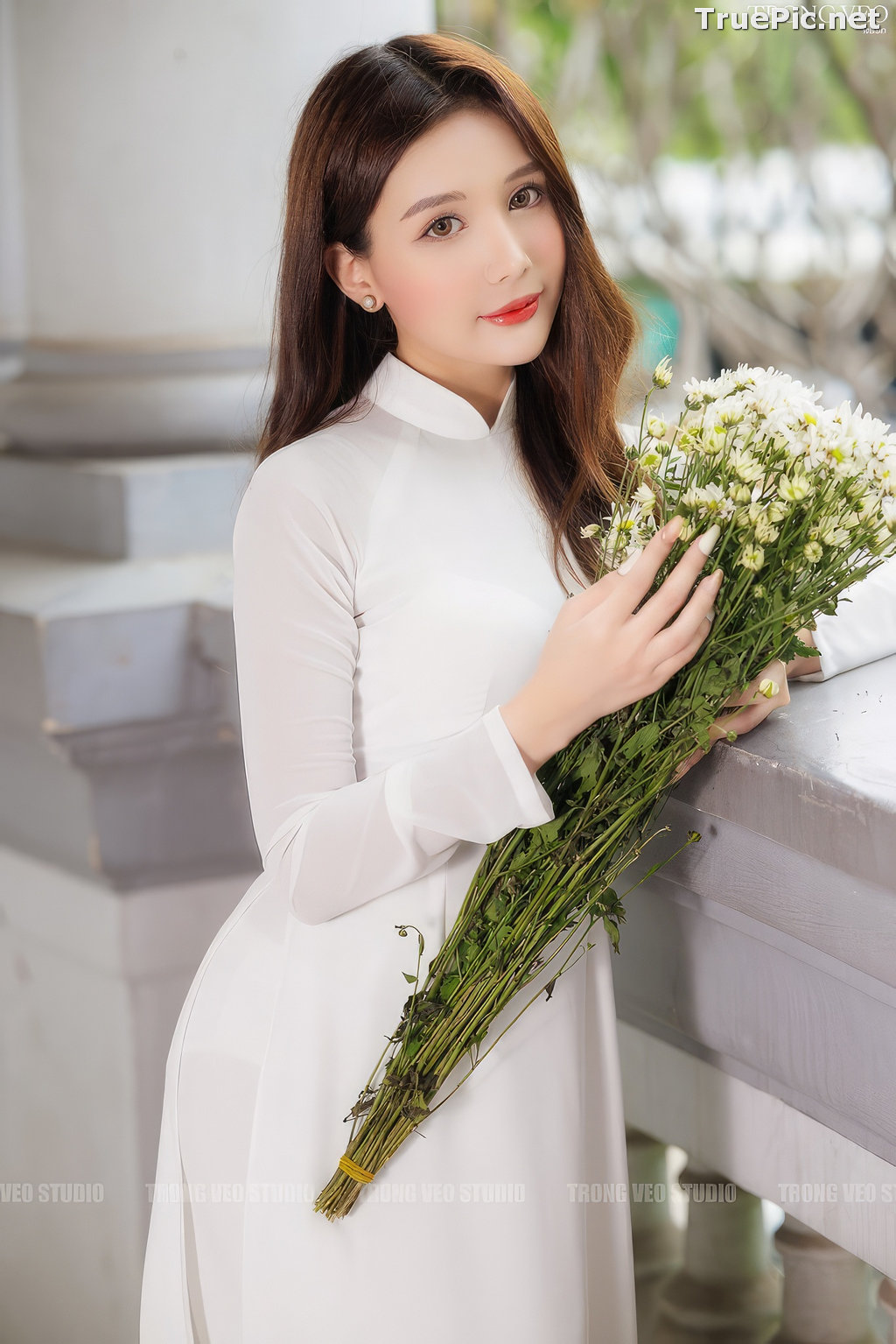 Image Vietnamese Model - Beautiful Girl and Daisy Flower - TruePic.net (129 pictures) - Picture-106