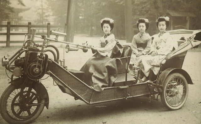 Mujeres japonesas en Kimono