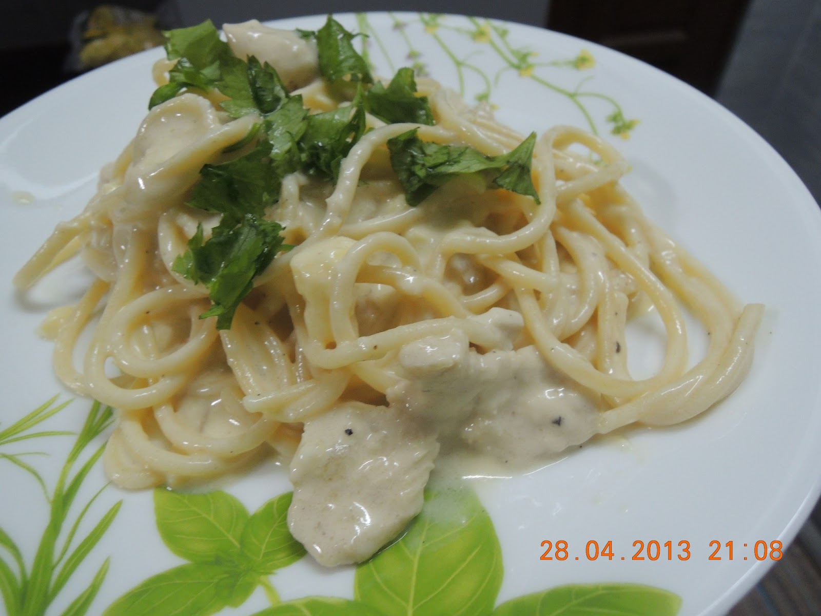 Himpunan Resepi Bonda: Spaghetti - White Sauce ala 