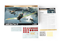 Eduard 1/48 A6M3 Zero Type 22 (82214) Colour Guide & Paint Conversion Chart