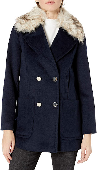 Elegant Faux Fur Collar Jackets Coats For Women