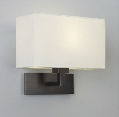 The AX0538 Park Lane Grande Bronze wall lamp with rectangular shade