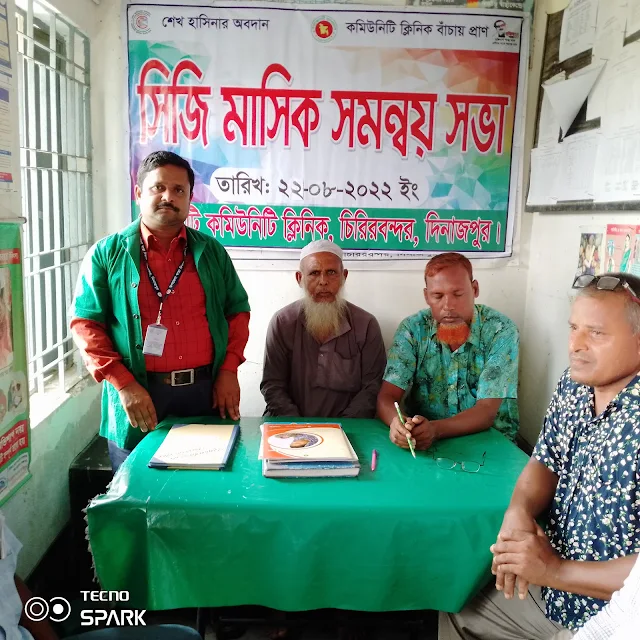 কমিউনিটি ক্লিনিক মাসিক সমন্বয় সভা  আগষ্ট/২০২২