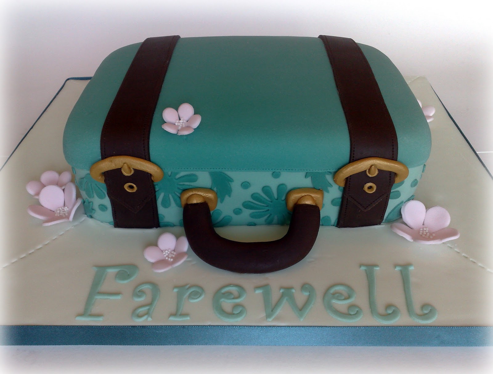 Small Things Iced: Farewell Suitcase Cake