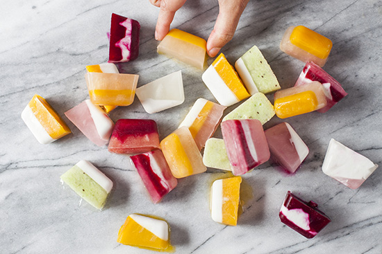 eat | flavored ice cubes