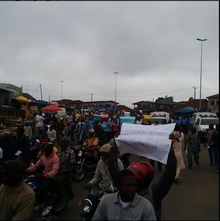 Fayose Must Go to Jail - Ekiti People Roar in Massive Protest (Photos)