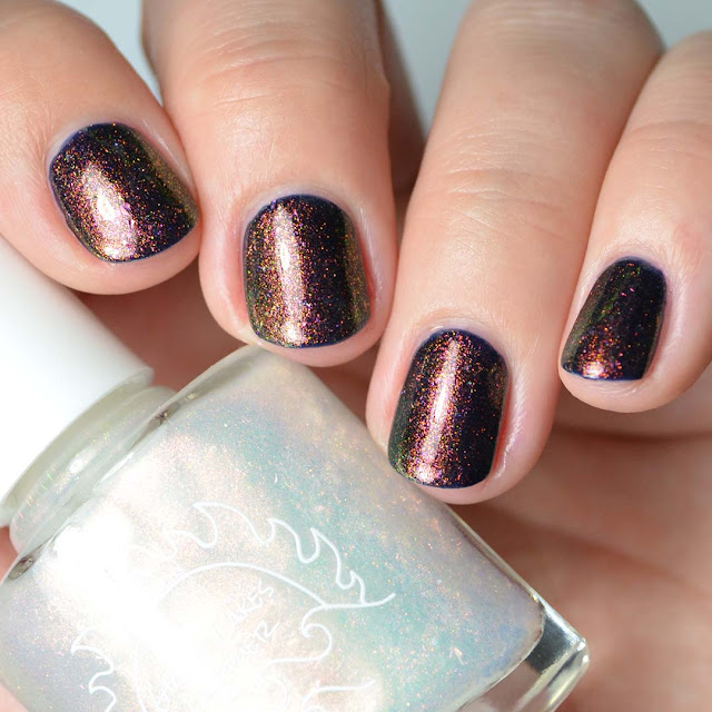 copper shifting shimmer nail polish topper