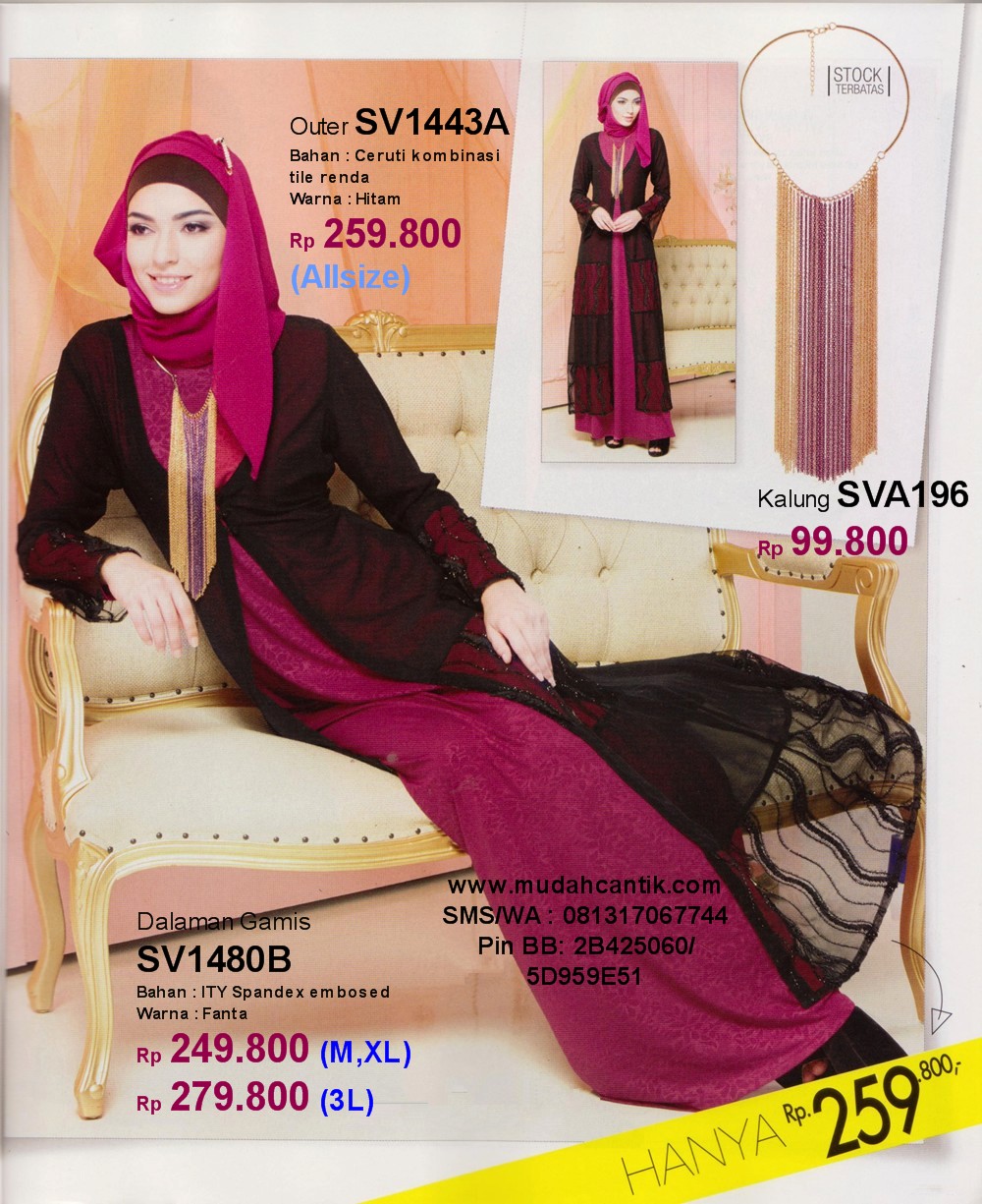 Gamis Ukuran Besar Jumbo Untuk Wanita Cantik  Baju Muslim 