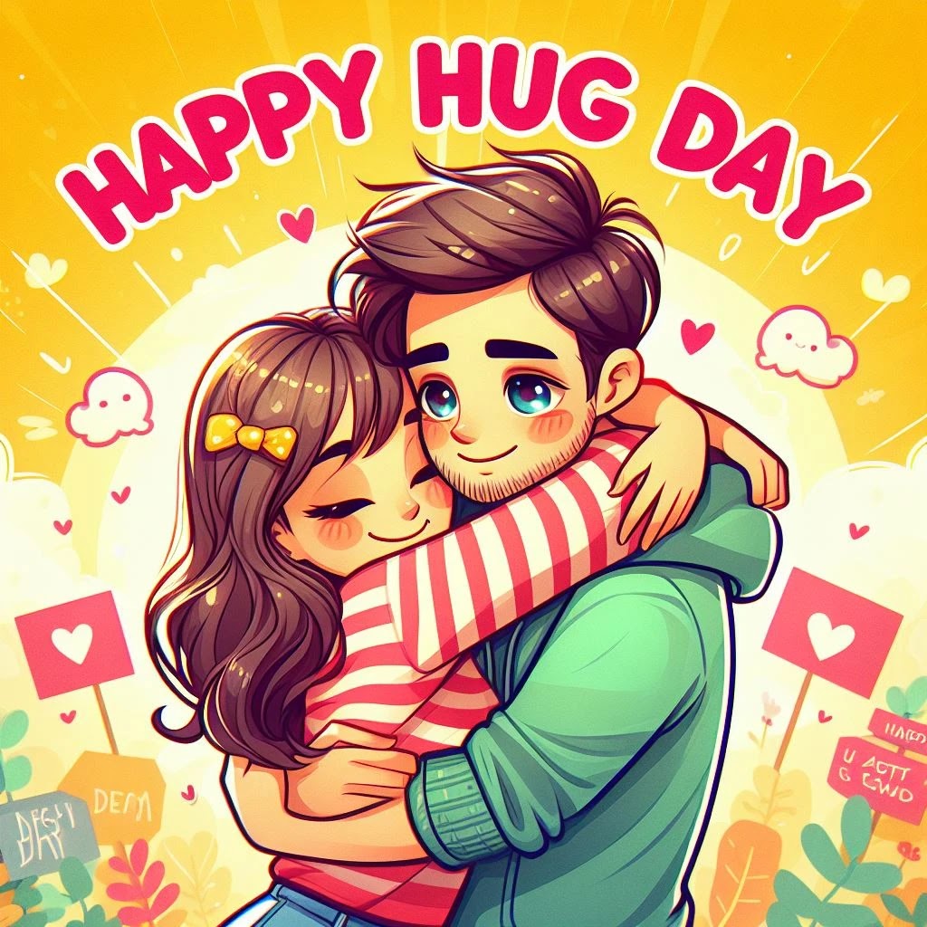 happy hug day hug romantic pic