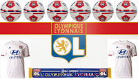 fond ecran ol olympique lyonnais avec ballons