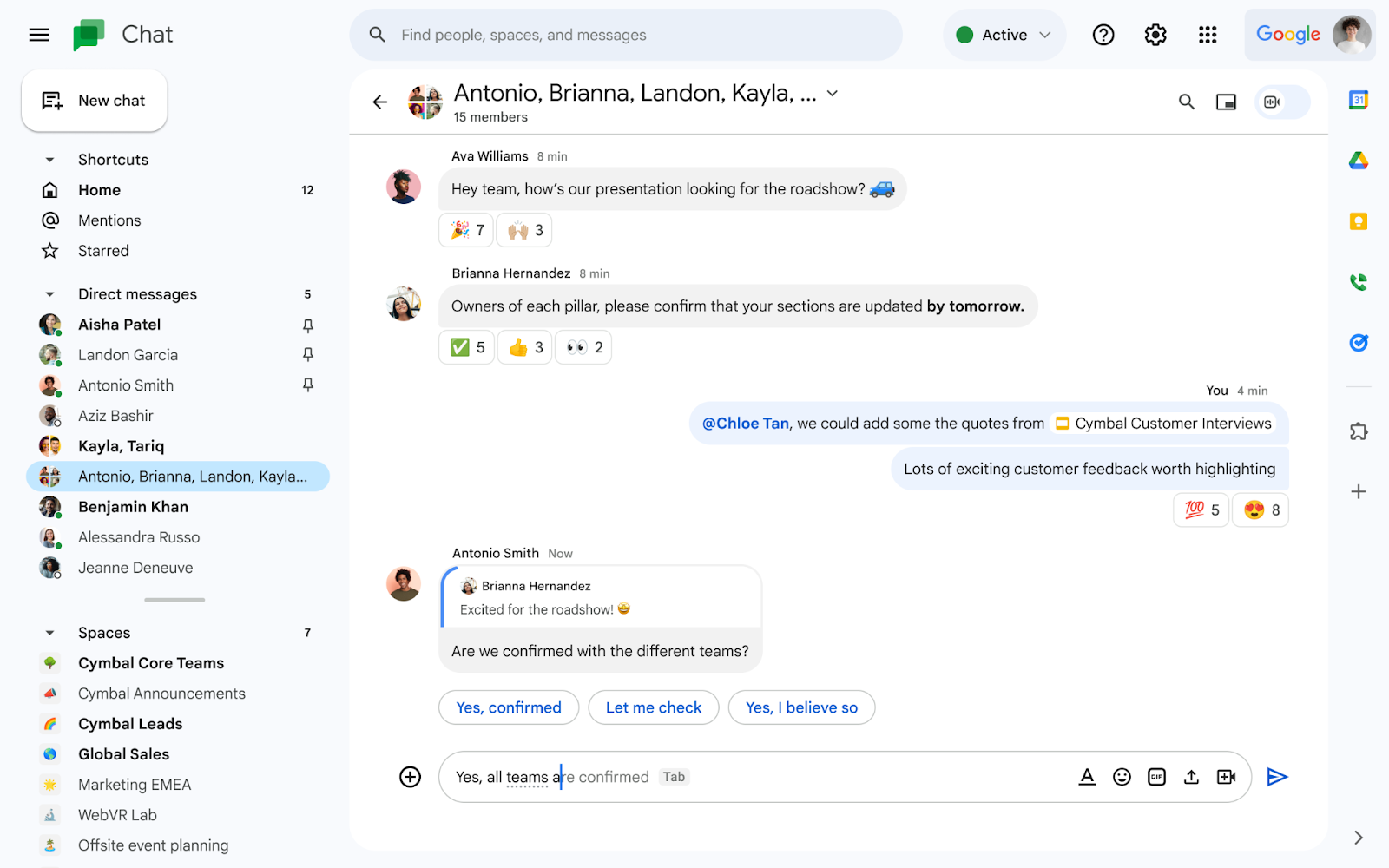 Differentiate messages better with additional modernizations in Google Chat