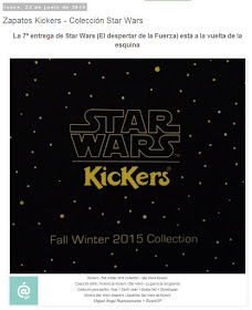 Lo + leído en el troblogdita en diciembre 2015 - Colección - Kickers Star Wars - Miguel Ángel Representante - ÁlvaroGP - el troblogdita - el fancine
