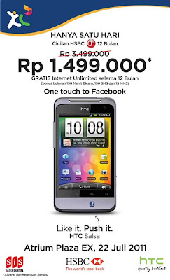 Promo Discount HTC Salsa XL at Atrium Ex Plaza Jakarta