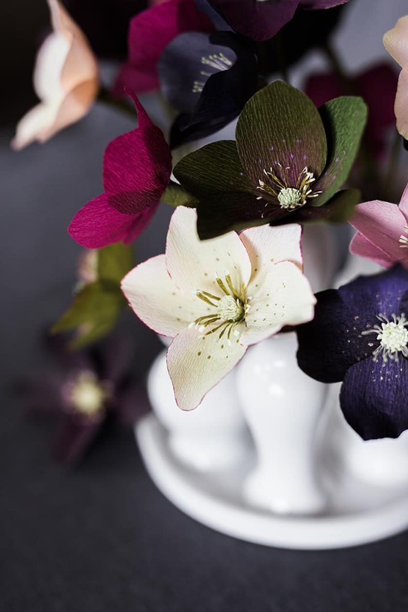 DIY Paper Hellebore Flower Tutorial