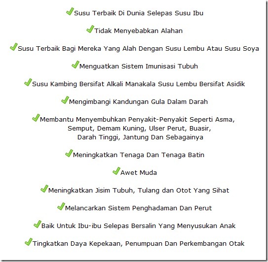 khasiat susu kambing