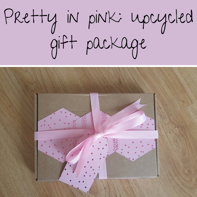 Pretty in pink: upcycled gift package